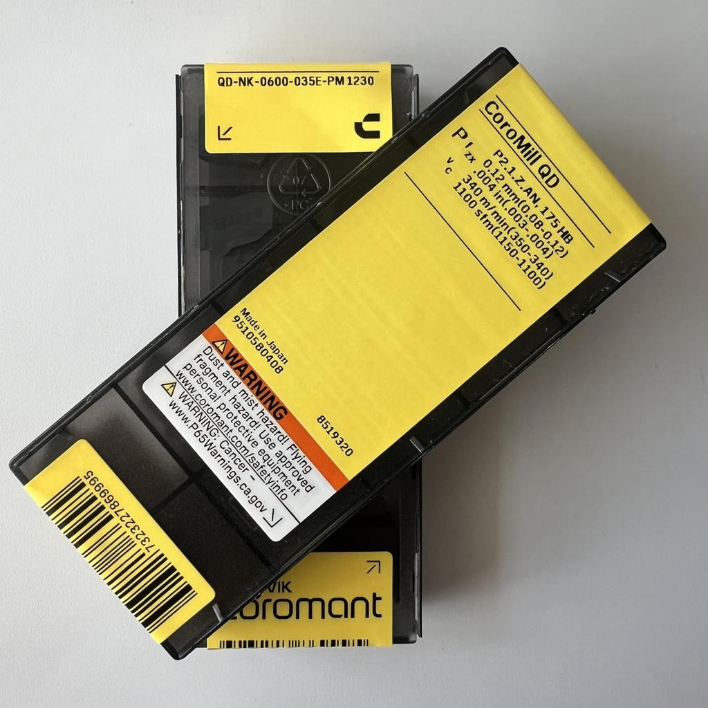 SANDVIK / QD-NK-0600-035E-PM 1230 / Original Swedish hard alloy blade 10 Pcs