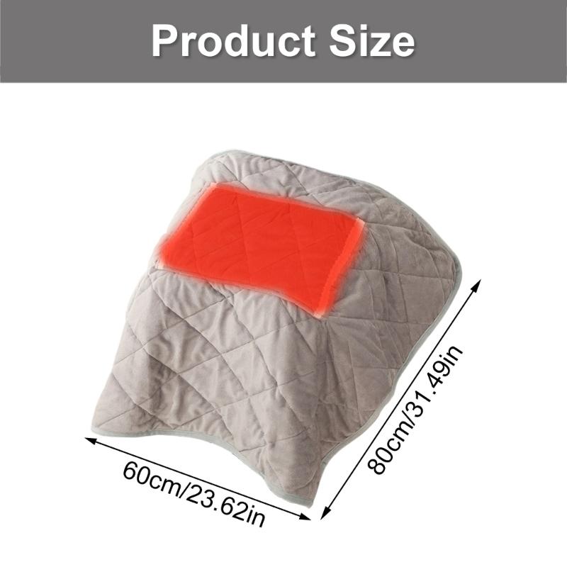 USB Electric Heated Throw Blanket with Hand Warmer Pocket Portable Safe Warming Up For Family Use Indoor Outdoor