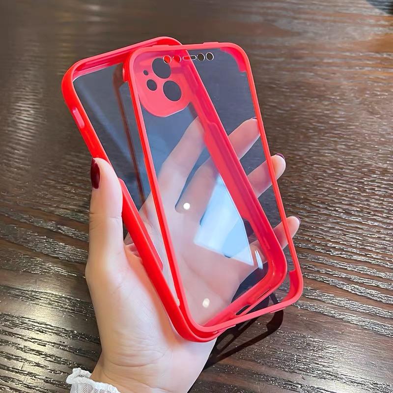 Luxury 360 Full Body Front+Back Case For iPhone 16 15 14 13 11 12 Pro Max XS X XR 7 8 Plus Silicone Bumper Shockproof Cover