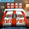 Cincinnati Browns Legacy 3pcs Bedding Set,Including 1pc Duvet Cover And 2pcs Pillowcases Perfect Gift for Christmas,Ideal for Bedroom, Dormitory