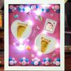 Newborns Foot Print Photo Frame 3D Foot Print Molds Photo Frame Baby Molds With Light Soft Clay DIY Handprints Infant Souvenir