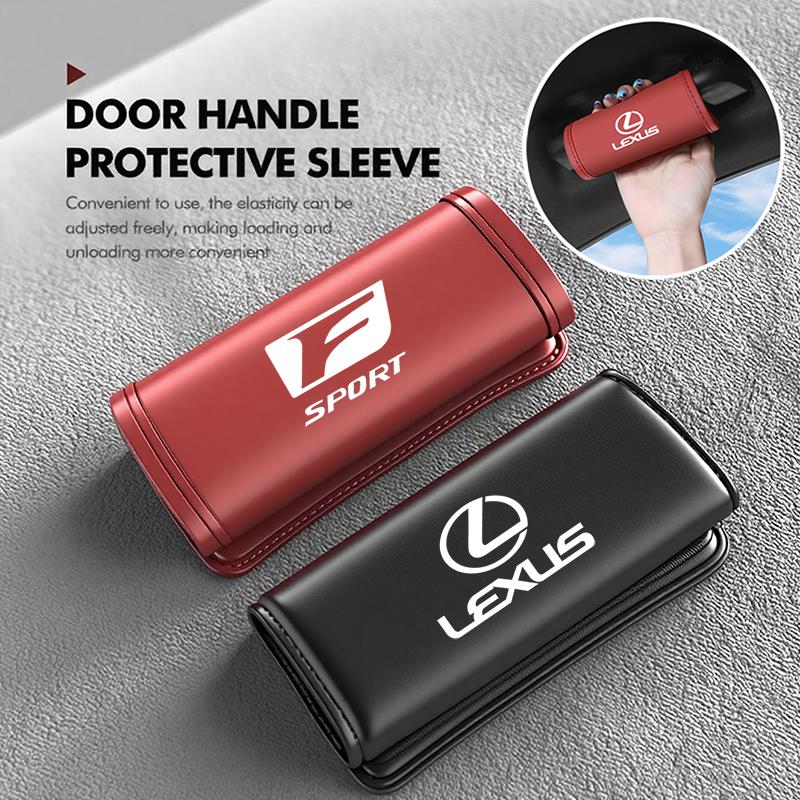 Housse de protection pour poignée de voiture en cuir PU Anti-rayures Étui pour poignée Pour Lexus F SPORT ES UX 300e GS GX IS LS LBX NX RX 350h 450h