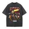 Zuko Avatar Anime Aufdruck Retro T-Shirt Vintage Gewaschen Übergroß Streetwear Herren Kleidung Harajuku Hohe Qualität Baumwolle T-Shirt