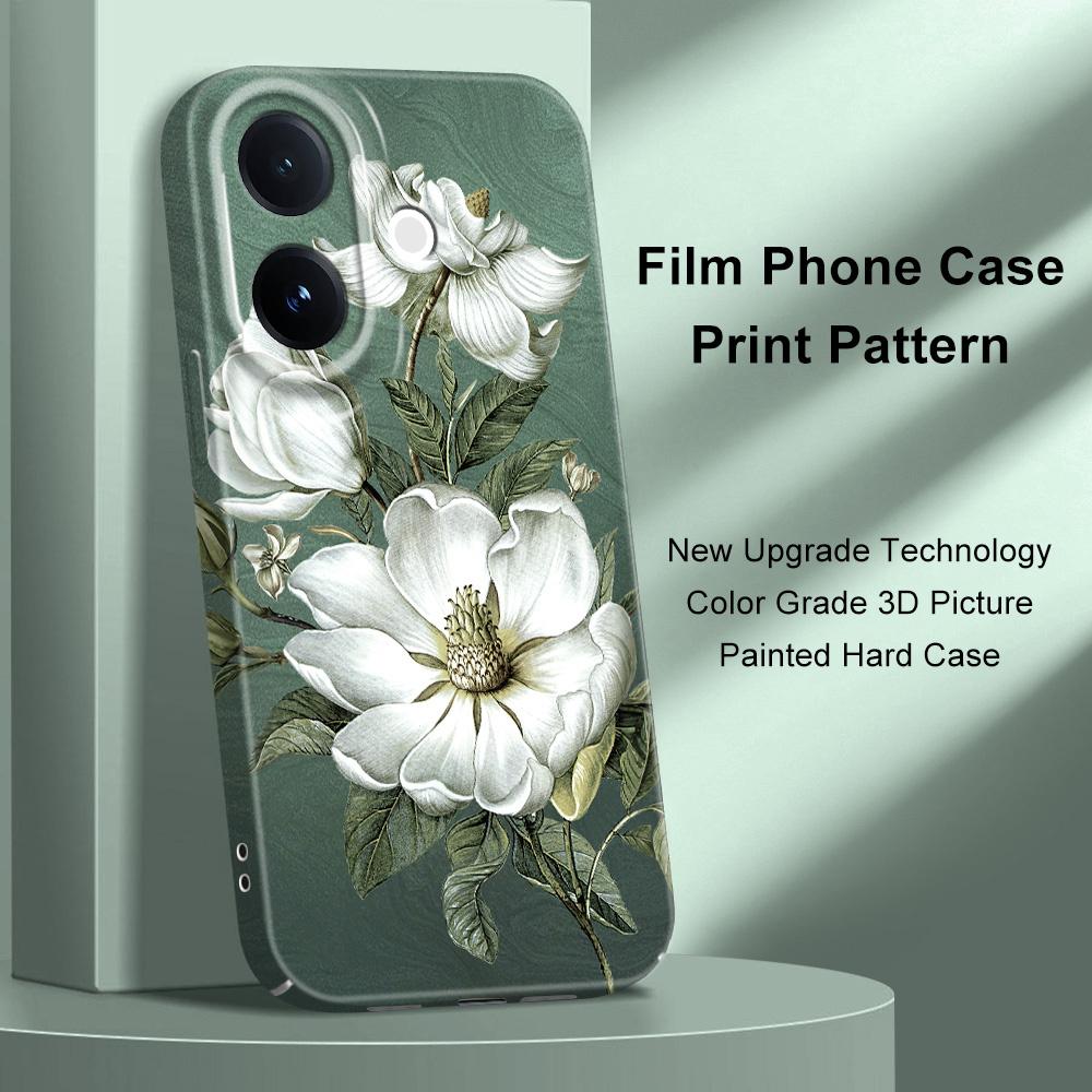 Gorgeous Magnolia Phone Case For VIVO V60 V50 V40 Lite V27 V25 V23 V23E V20 Pro 4G 5G Film Hard Cover