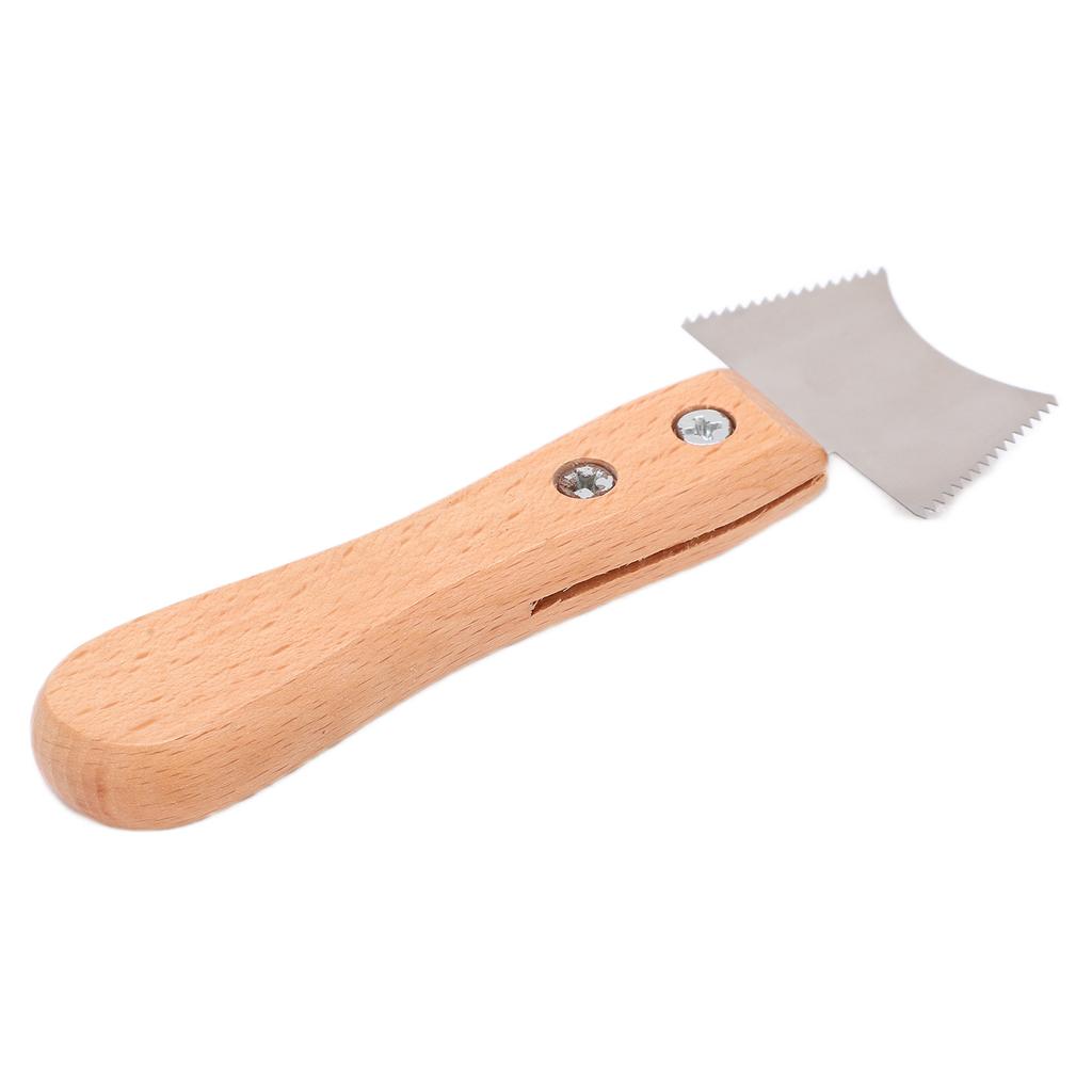 Kytarový drážkovací pilový list, čisticí nůž na pražce, buková rukojeť, nástroje pro hudební nástroje M02835