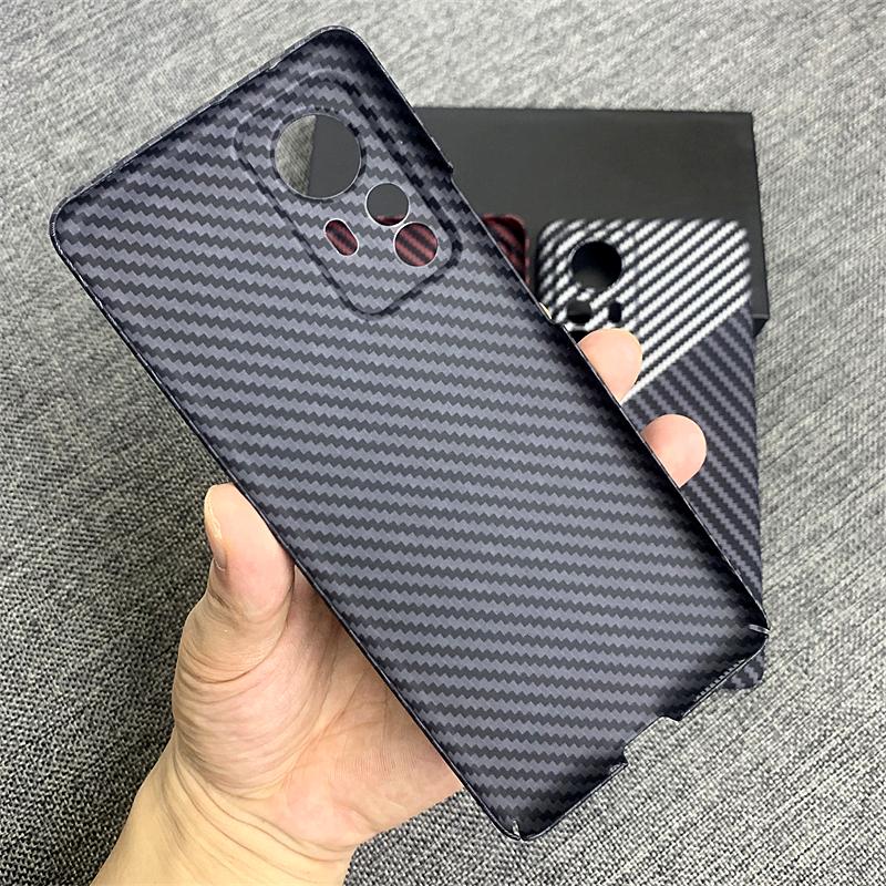 For Xiaomi Mi 12T 12 Pro Case Hard Carbon Fibre Slim Protective Back Cover For Xiaomi Mi 12S Pro 12S Ultra 12X Full Cover Shell