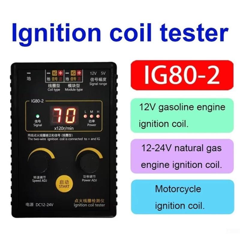 Professional Automotive Ignition Coil Tester with 98% Accuracy for Rapid Diagnosis of Gas and Natural Gas Vehicles Featu
