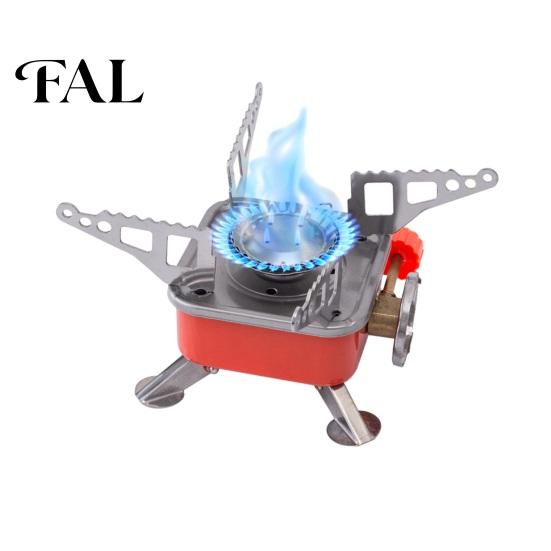Outdoor Cooking Stove Portable Camping Stove, 2800W Adjustable Foldable Square Camp Easy to Use Gas Burner for Backpacking Hiking Picnic