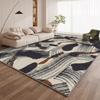Luxury Abstract Pattern Washable Large Area Rugs Non-slip Floor Mat for Living Room Cloakroom Decoration