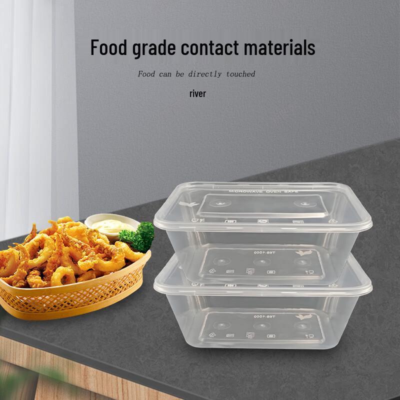 Disposable Rectangular Transparent Food Container