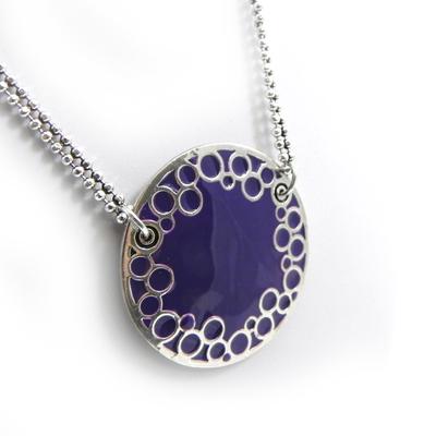 [G8339] - Purple 'Princess Pop' Designer Necklace