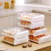 Transparent Egg Storage Box Double Layer Kitchen Egg Box Drawer Style Egg Box  Household Crisper