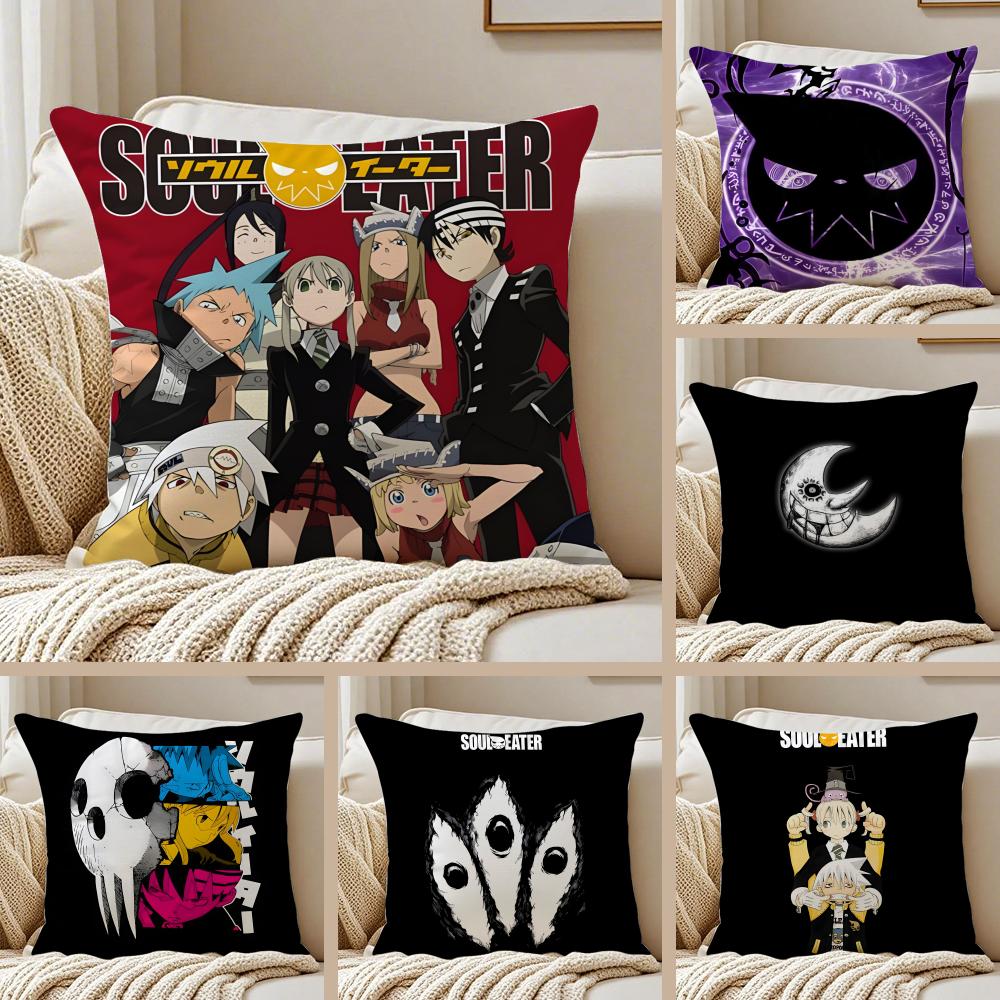 anime supernatural SSoul EEater Cushion Cover Pillowcase Antidustmite living Room Sofa Decor Cushion Room