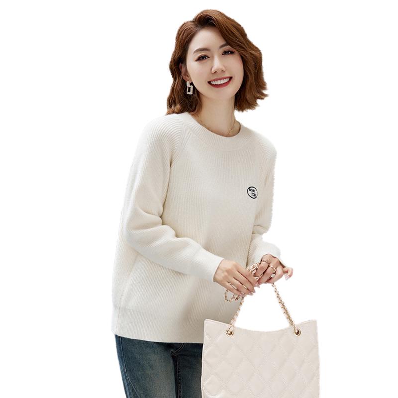 Yu Zhaolin Women s Embroidered Pullover Sweater One Size