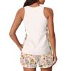 Womens Two Piece Tankini Bathing Suits Floral Tank Top and Swim Shorts Athletic Modest Tummy Control Swimsuit Set