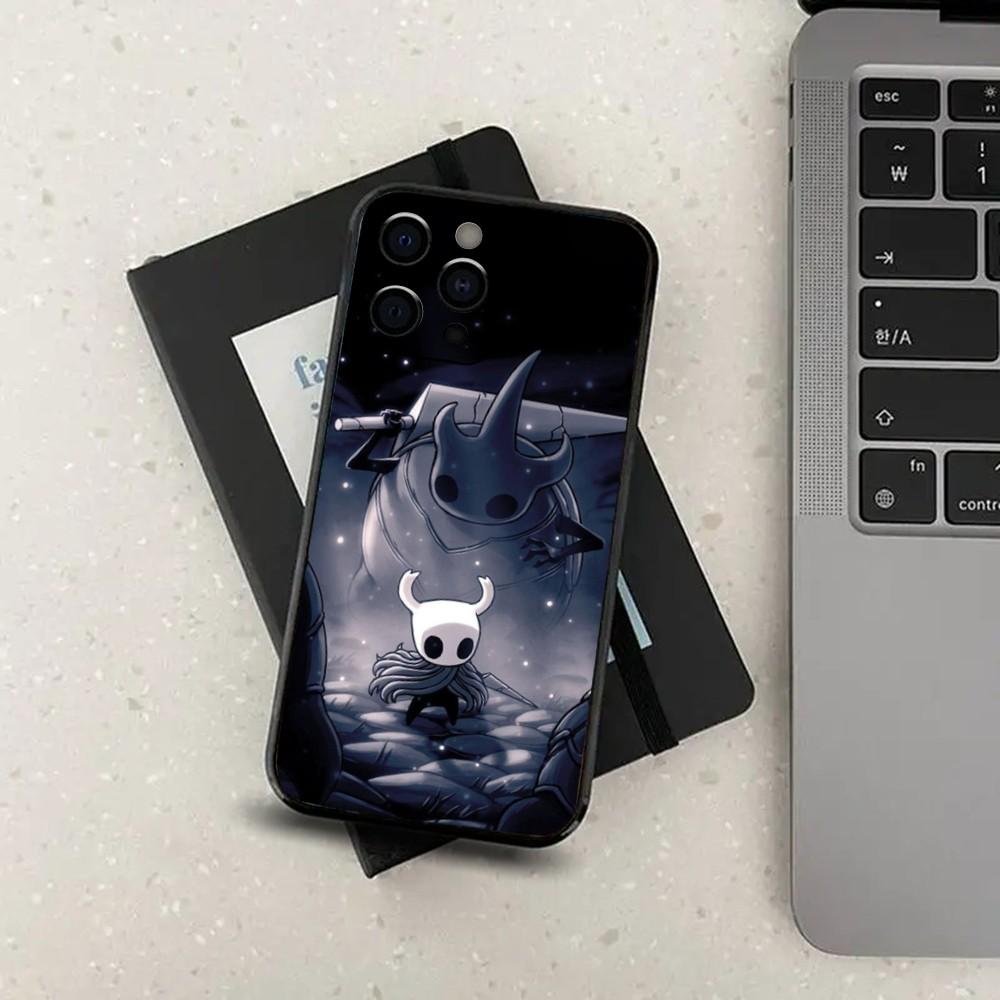 Game H-Hollow K-Knight Phone Case For Apple iPhone 15,14,13,12,11,Pro,X,XS,Max,XR,Plus,Mini Soft Black Cover