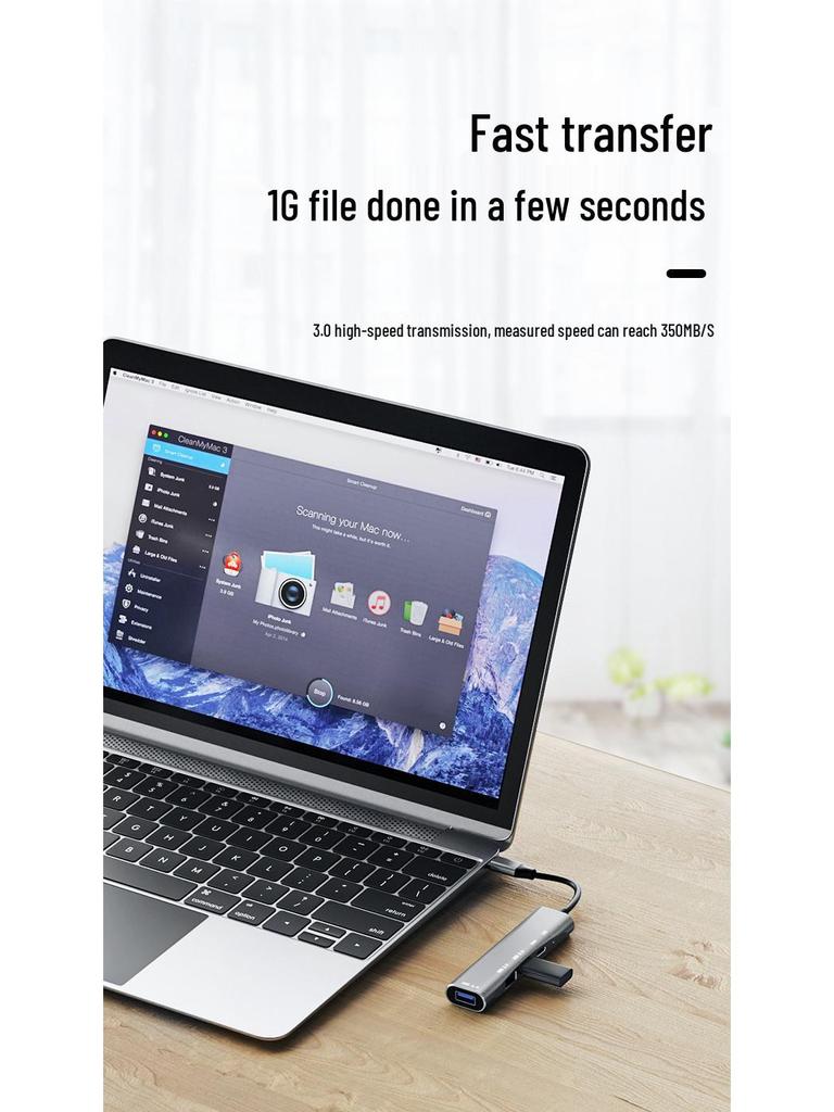 USB-C Docking Station: PD Charging Hub & USB 3.0 Splitter for Phones, Tablets, Laptops