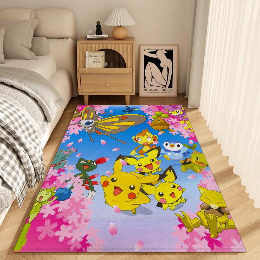

Модный коврик для прихожей Ковры для гостиной Декор P-Pokemon Моющийся Нескользящий Кухонный коврик Коврики для ванной Ковер для спальни Балконная дверь 40x60cm