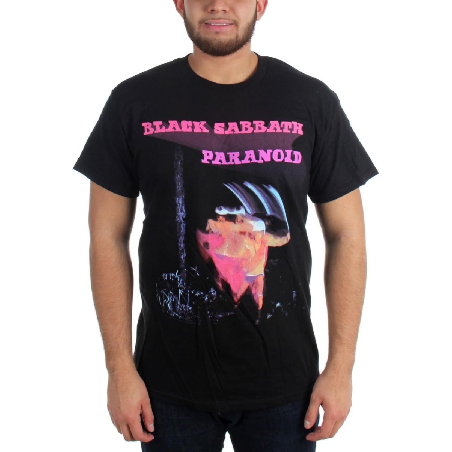Black Sabbath - Мужская футболка Paranoid Motion Trails, Размер L, Черная S разноцветный