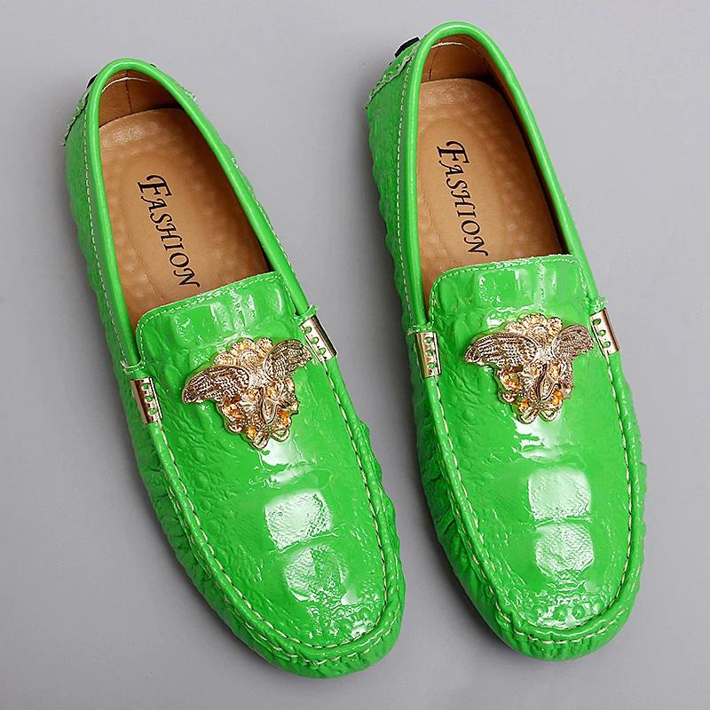 2024 New Men's Casual Leather Ride To Make the Boat Shoes Breathable Soft Men's Flats Color Lazy Loafers Large Size35-48