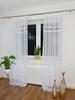 Balcony Curtain Sable White with Double Guipure Lace 140x250 Cm