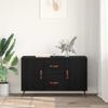 Sideboard in Black Oak Look 100 x 36 x 60 cm Engineered Wood