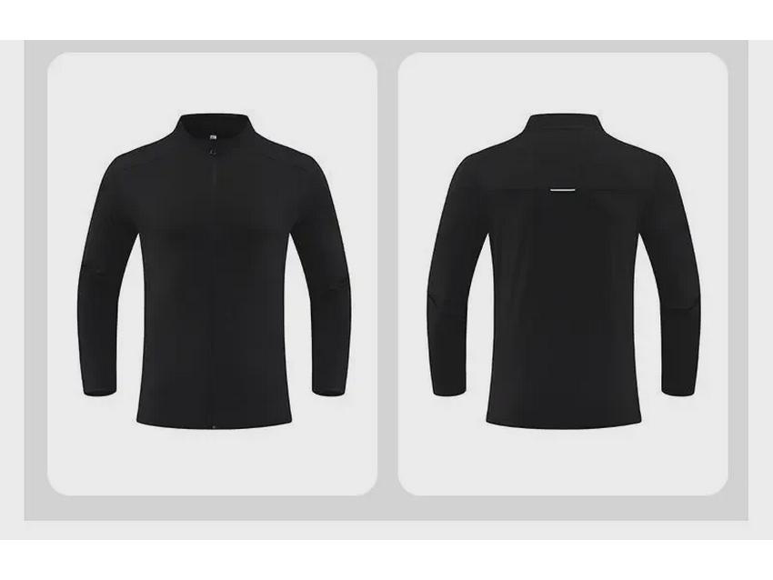 Herren Slim Fit Stehkragen Yoga- & Laufjacke