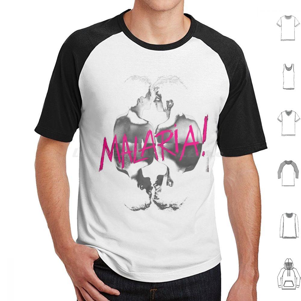 Malaria T Shirt Cotton Men Women DIY Print Neue Deutsche Welle Malaria 80s Industrial Metal Punk Post Punk Gothic Dark Black
