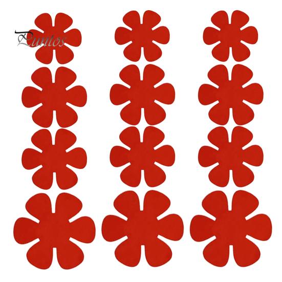 

12 шт. фетровых ковриков для защиты кастрюль, нескользящие разделители кастрюль, штабелируемые подкладки для тарелок, устойчивые к царапинам кухонные принадлежности, инструмент для кастрюль, блюд красный