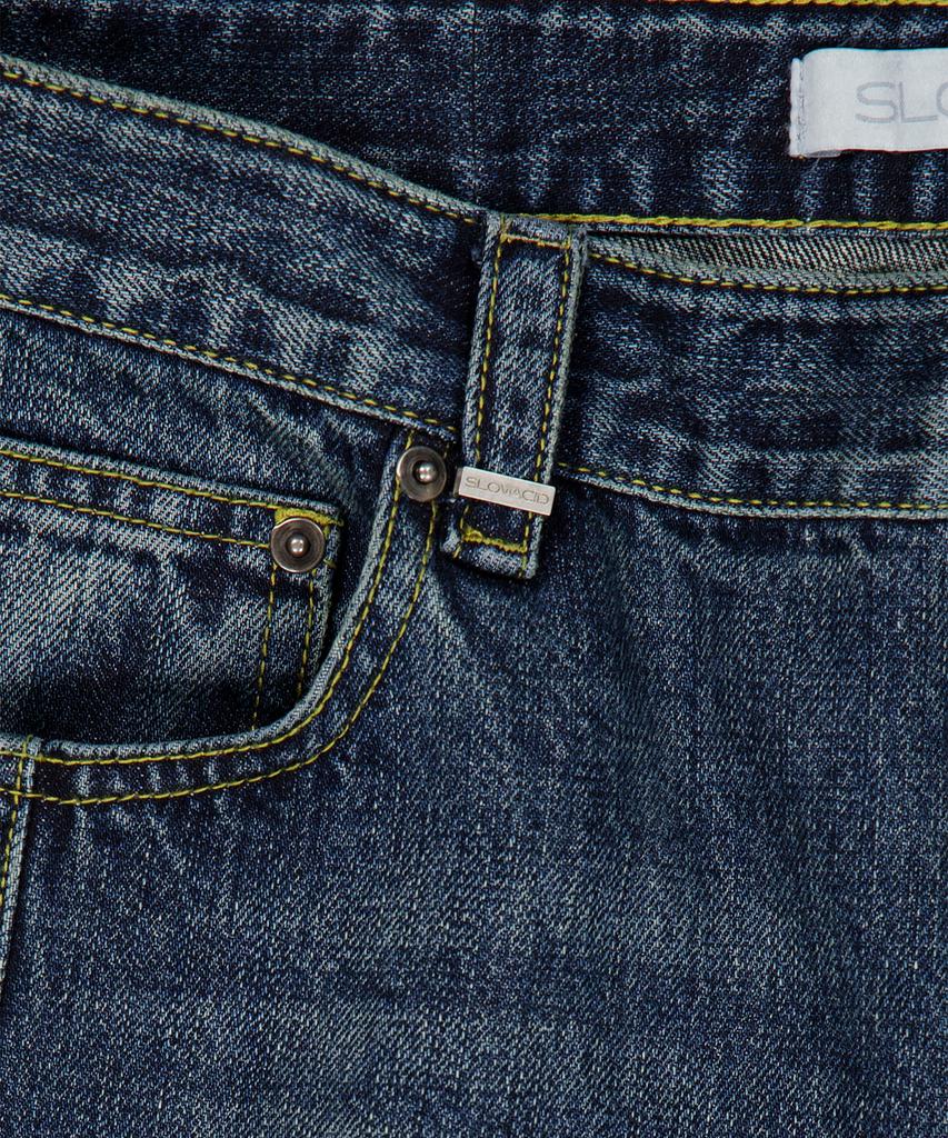 SLOWACID Refined Essential Wide Denim Pants [Blue]