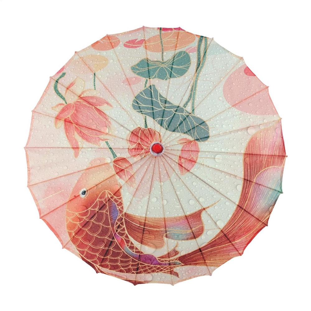 Decorative Umbrella Asian Classical Silk Elegant Chinese Cosplay Decoration Parasol Art for Birthday Parties Photography