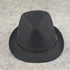 Korean style trendy fedora hat - winter black top hat for men and women - british jazz gentleman hat - western cowboy fedora