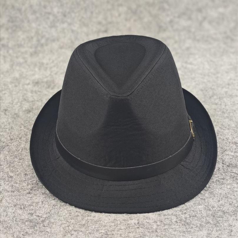 Korean style trendy fedora hat - winter black top hat for men and women - british jazz gentleman hat - western cowboy fedora