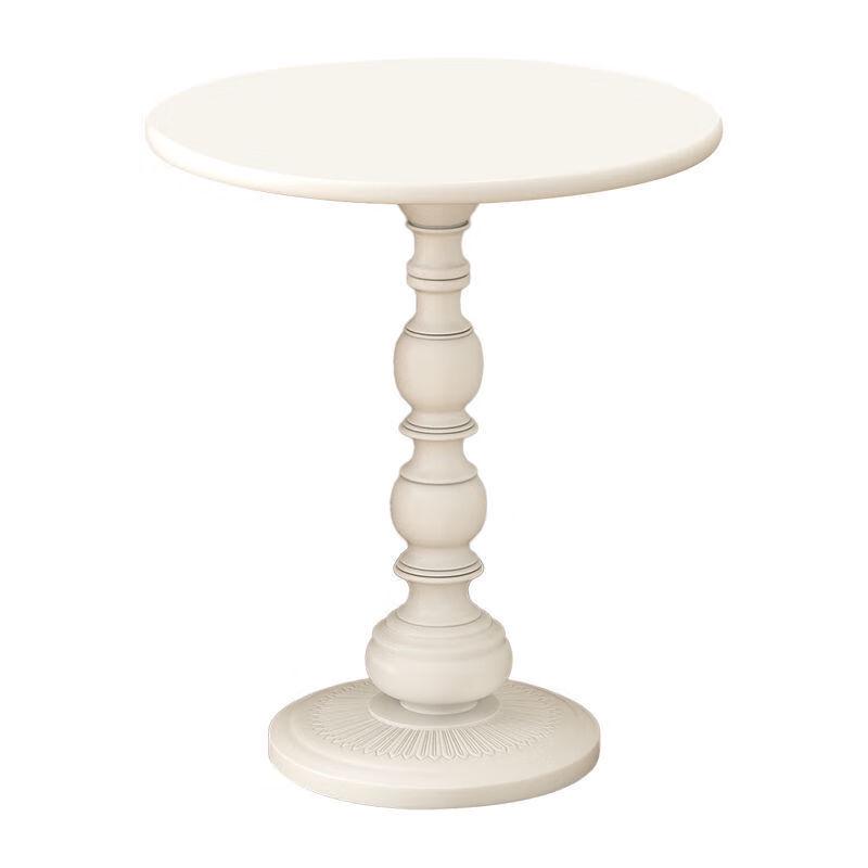 Vintage Black Metal Round Side Table