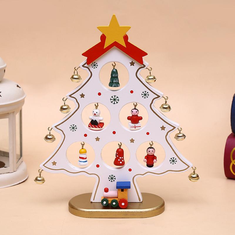 Mini Tree Decorative Christmas Ornaments Xmas Table Decoration Children Gift