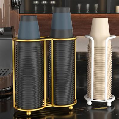 Yousheng Kitchen Portabicchieri di Carta Design Cavo 2 Scomparti Universale Portaoggetti per Bicchieri Usa e Getta per Ripiani da Ufficio