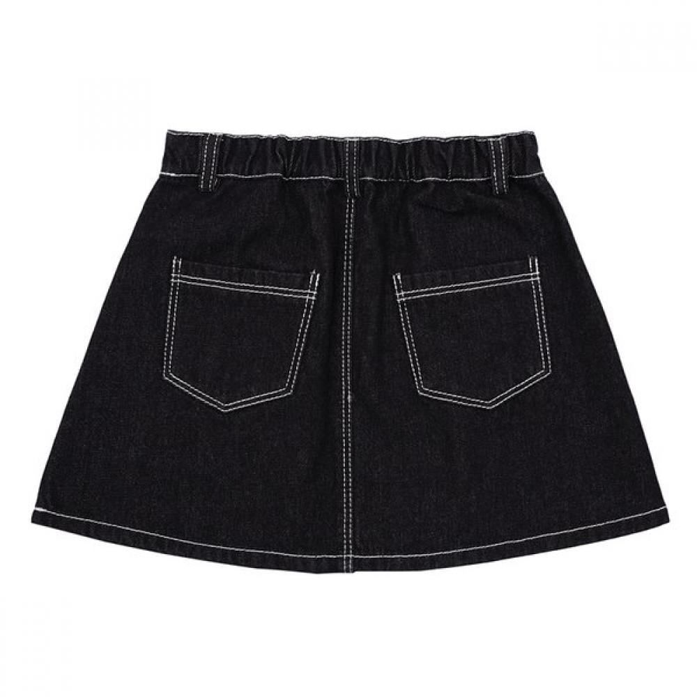 Tiffany Black Denim Skirt T54kss010
