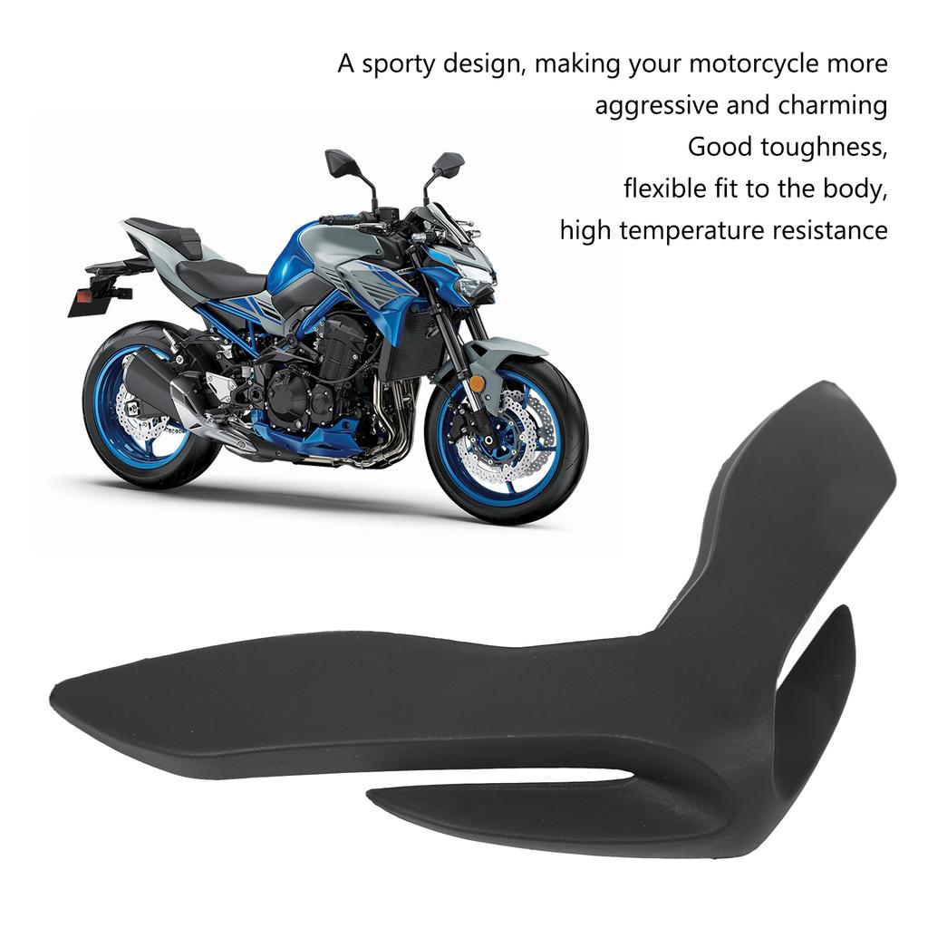 Motorcycle Headlight Fairing Cover Front Beak Nose Cone Extension Trim Replacement for Z900 2018‑2020Black