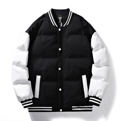 2023 New Autumn and Winter American Baseball Jacket Men's Padded Jacket Loose Warm Cotton Tide Brand Men's Padded Jacket