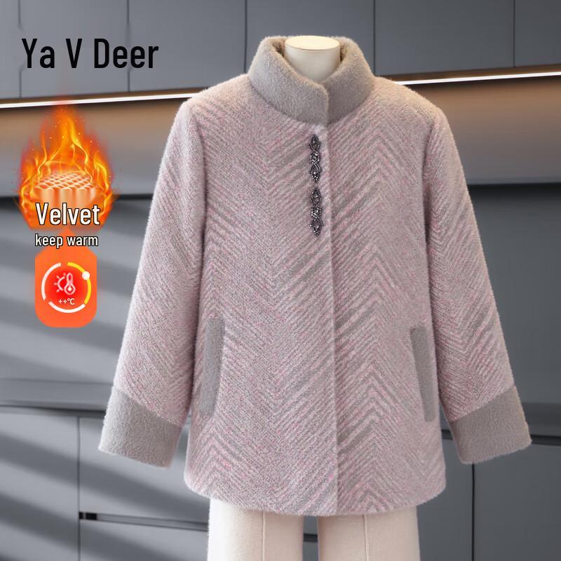 Yalu Women s Fleece-lined Loose Fit Sweatshirt 4XL