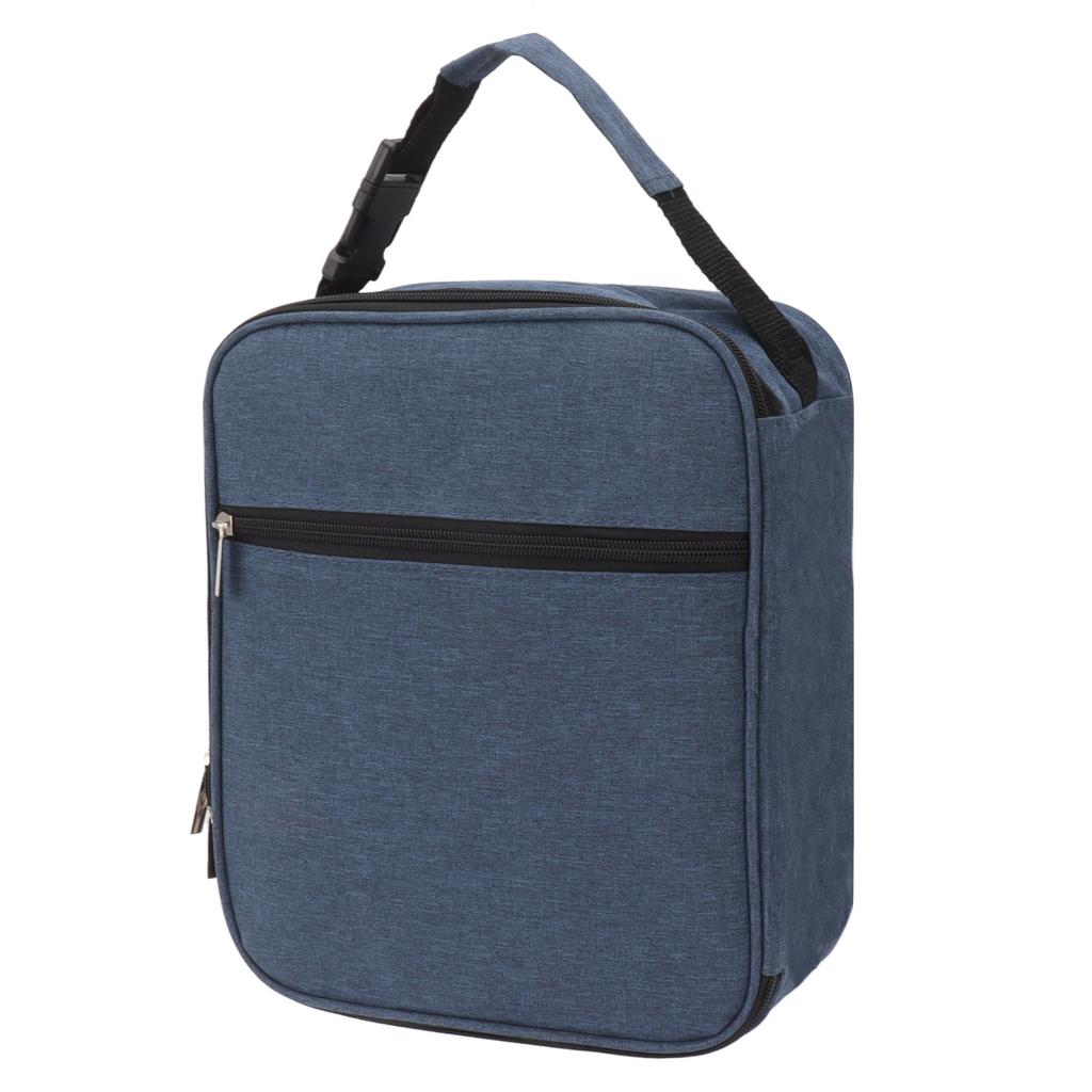 Insulated Lunch Bag 6L Oxford Fabric Leakproof Lining Portable Handle Zippered Lunch Bag for