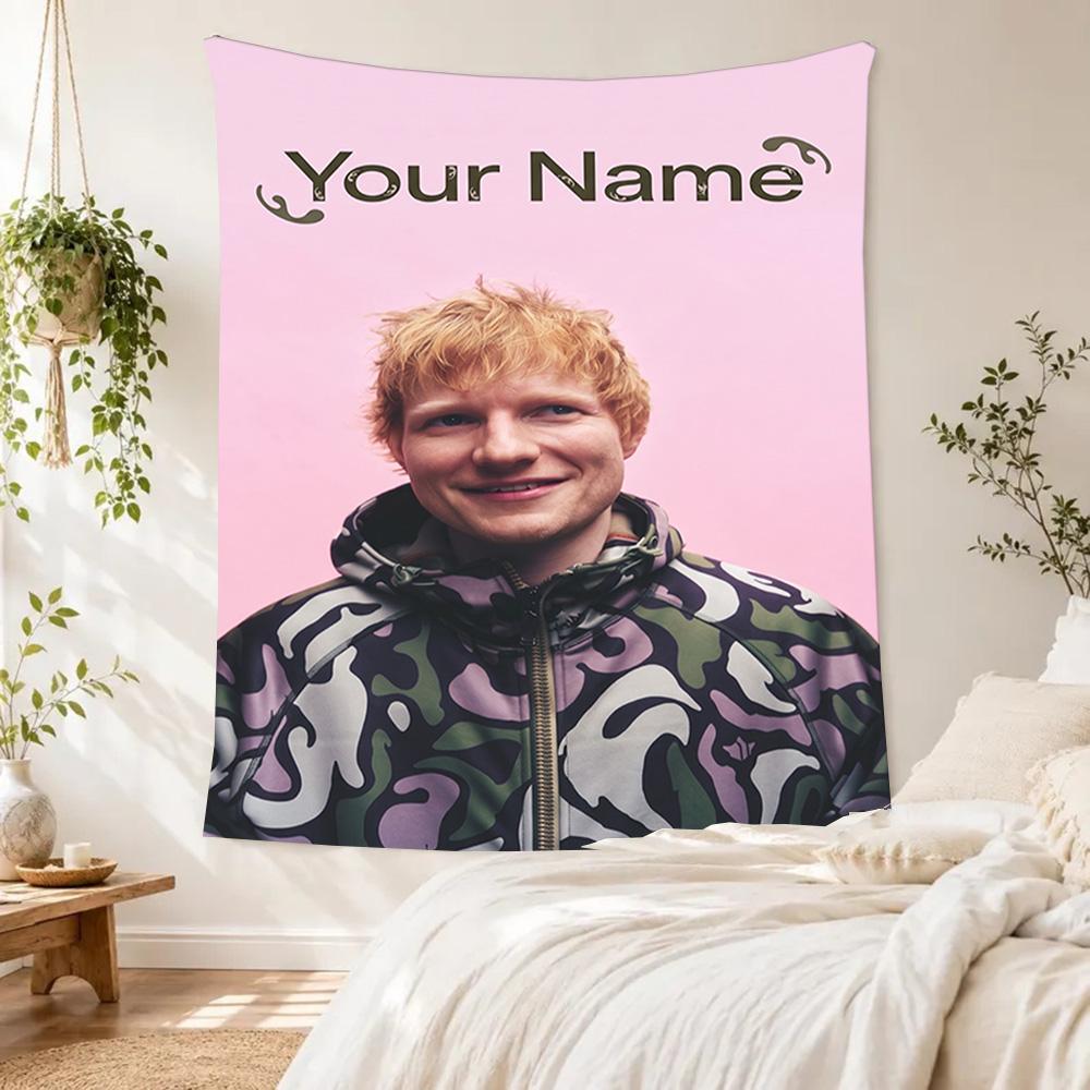 Sheeran Custom Wall Tapestry Cozy Personalized Tapestry Vibrant Fade-Resistant Print Ideal for Home Decor Four Seasons Decor