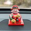 Lightweight Plastic Fortune God Nodding Figurine for Automotive Decoration Solar Powered Energy Efficient
