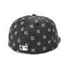 Cap 59FIFTY MLB Monogram Jacquard NY 7 5950 MLB JAQ NEYYAN BLK CHR 14388853 NER36C6673 [New Era] Schwarz/Chrom 1/2