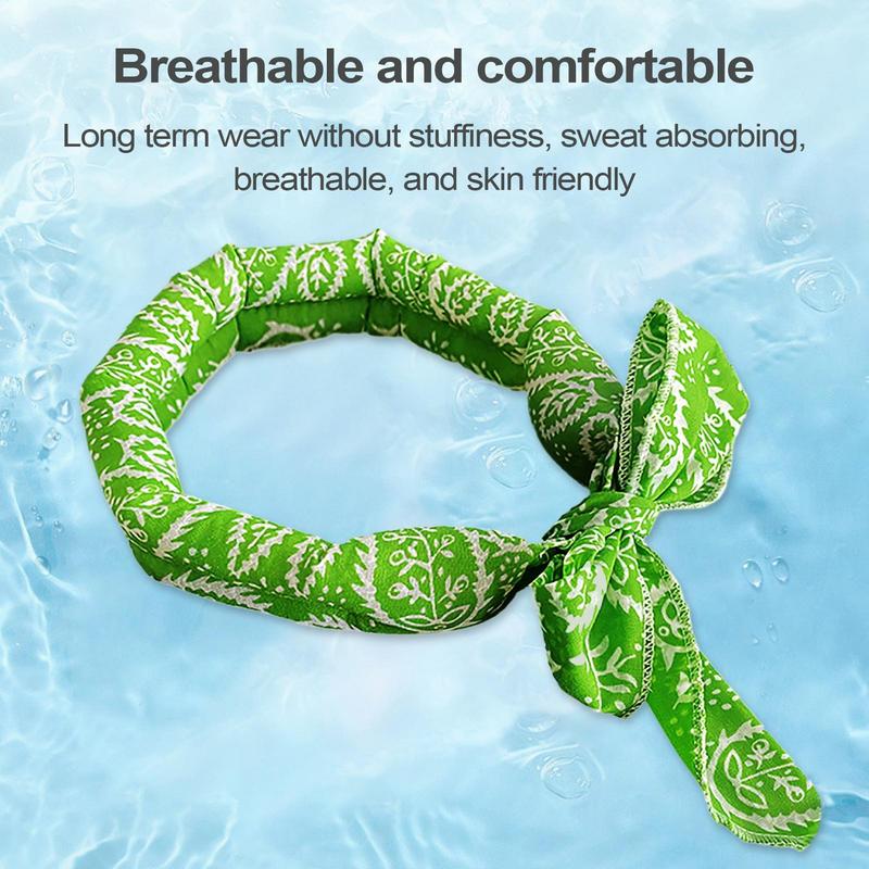 Dog Cooling Collar Breathable Pet Neck Wraps Evaporative Cooling Bandana For Cats Dogs Hot Weathers Beach Walking Comfort