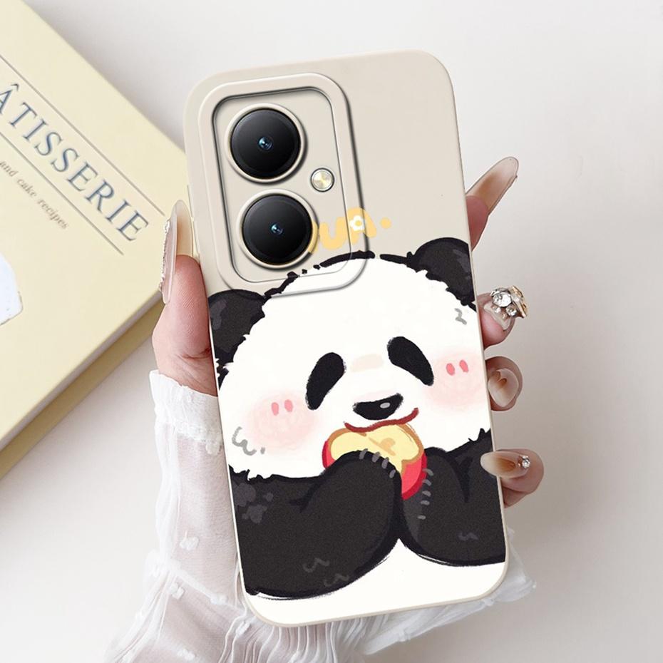 For Vivo Y35+ Y35m+ 5G Lens Protective Phone Case For Vivo Y35Plus Y35M Plus 5G Lovely Pattern Soft Silicone Jelly Cases