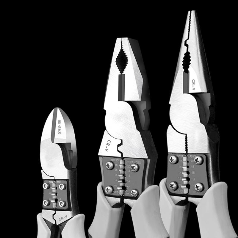 7/9inch Multifunctional Diagonal Pliers Hardware Wire Cutter Professional Electrician Repair Tool Pliers Replacement