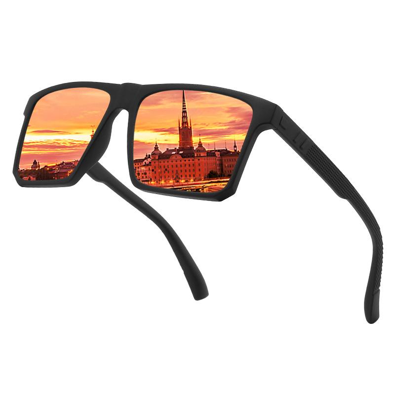 New Cross Border Men's Women's Outdoor Polarized Sports Sunglasses Square Colorful Trendy Glasses Cycling Driving