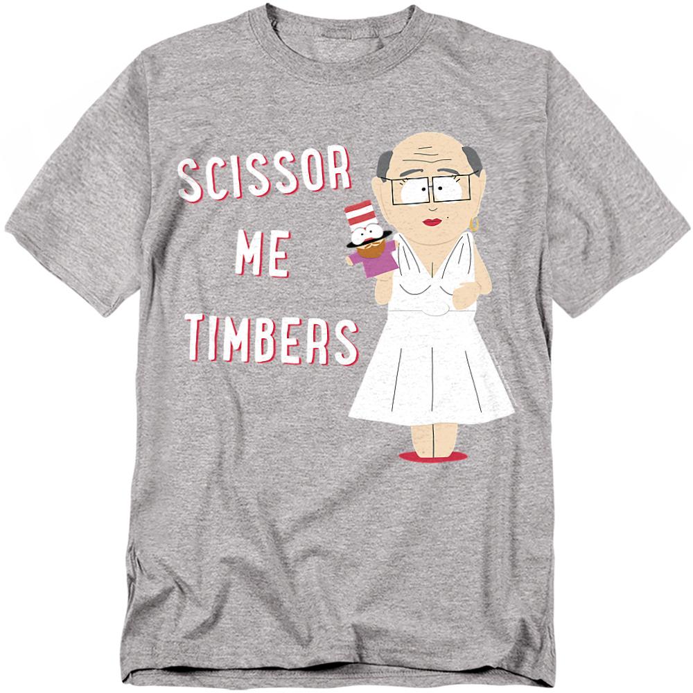 South Park Unisex Adult Scissor Me Timbers T-Shirt