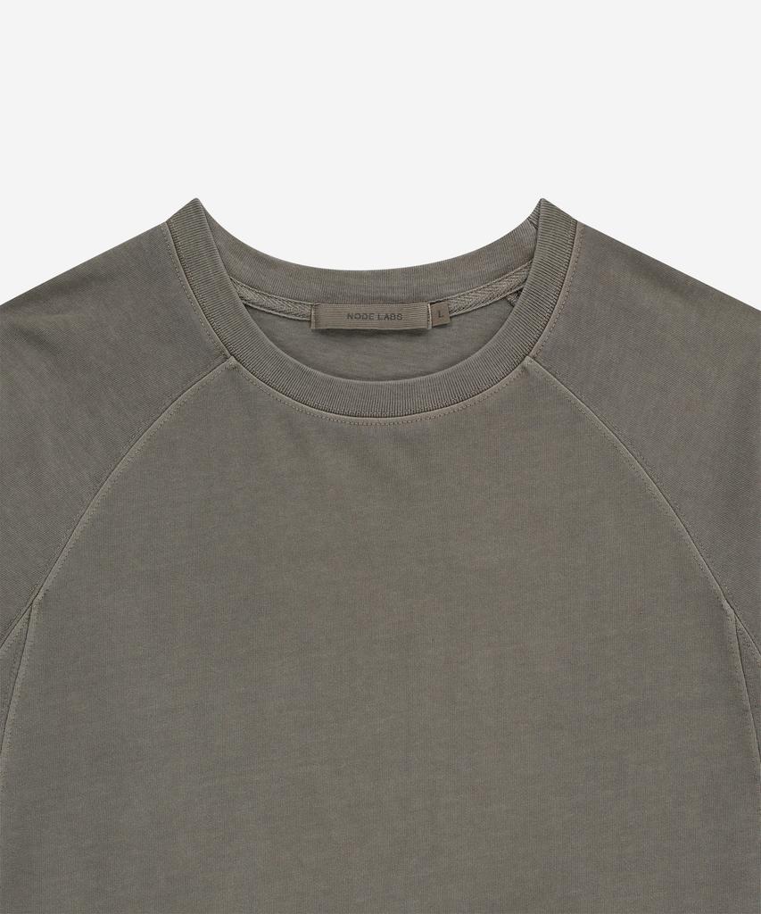 NODE LABS Dev:7 Signature Garment Dyed Long Sleeve T-Shirt_Brown